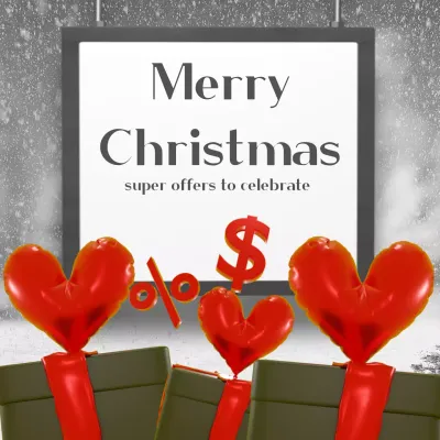 3D 소셜 미디어를 위한 크리스마스 제안