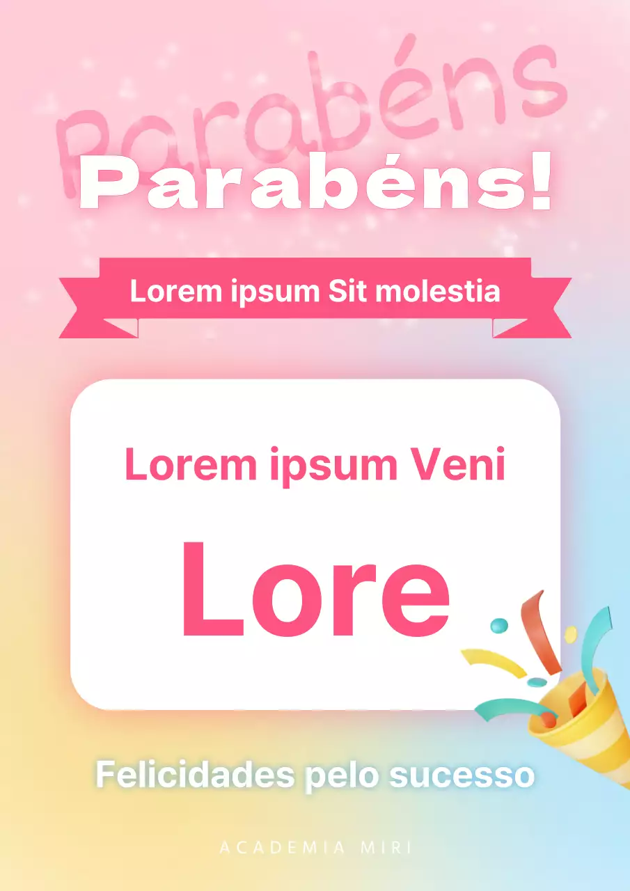 Um anúncio de passe de audição cor-de-rosa e amarelo