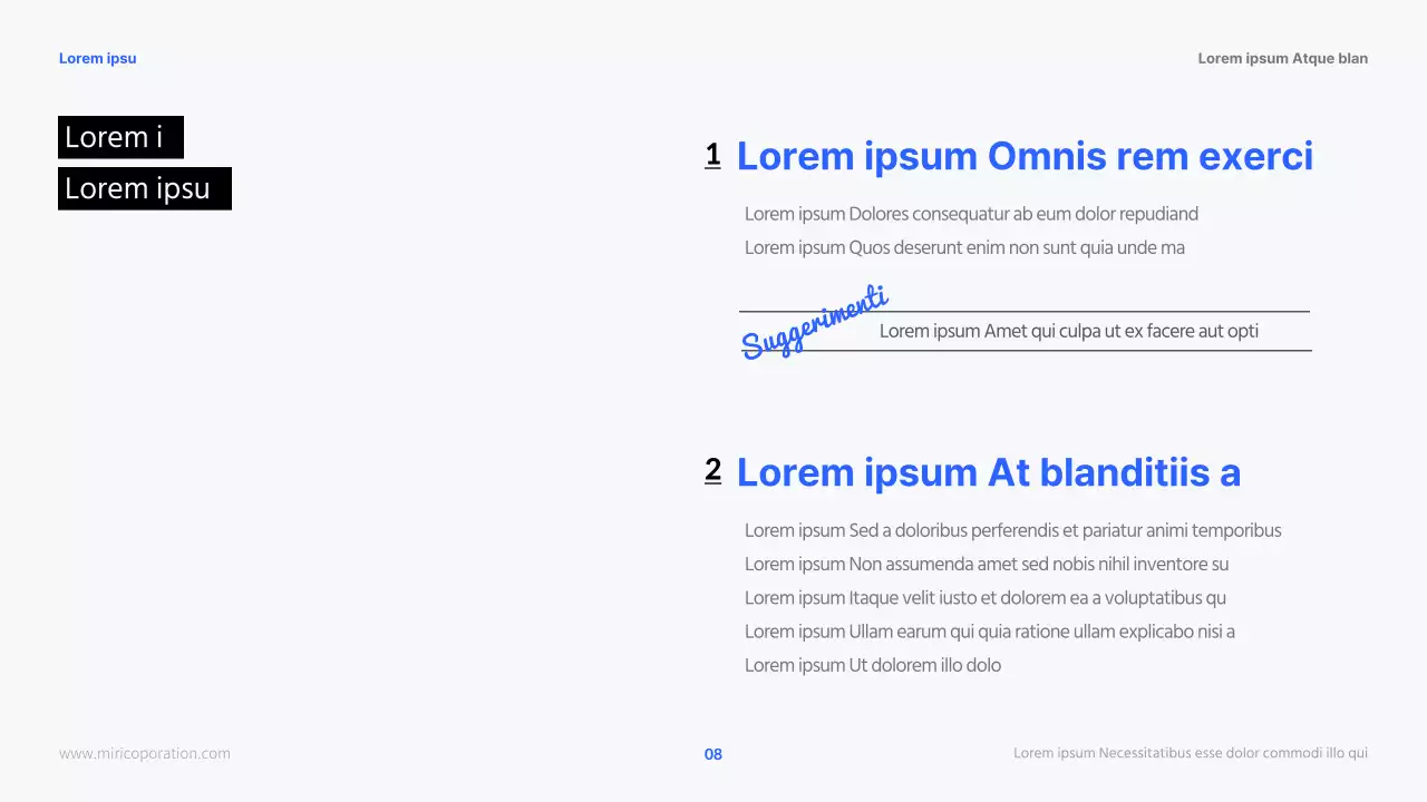 Le moderne carriere nelle risorse umane in blu e nero Materiali per il corso