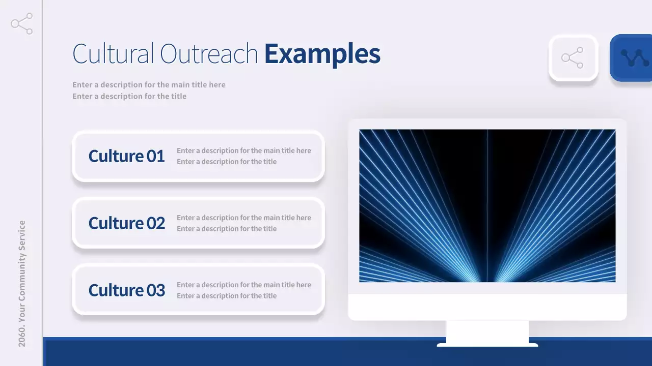 블루 미니멀 커뮤니티 서비스 보고서 프레젠테이션