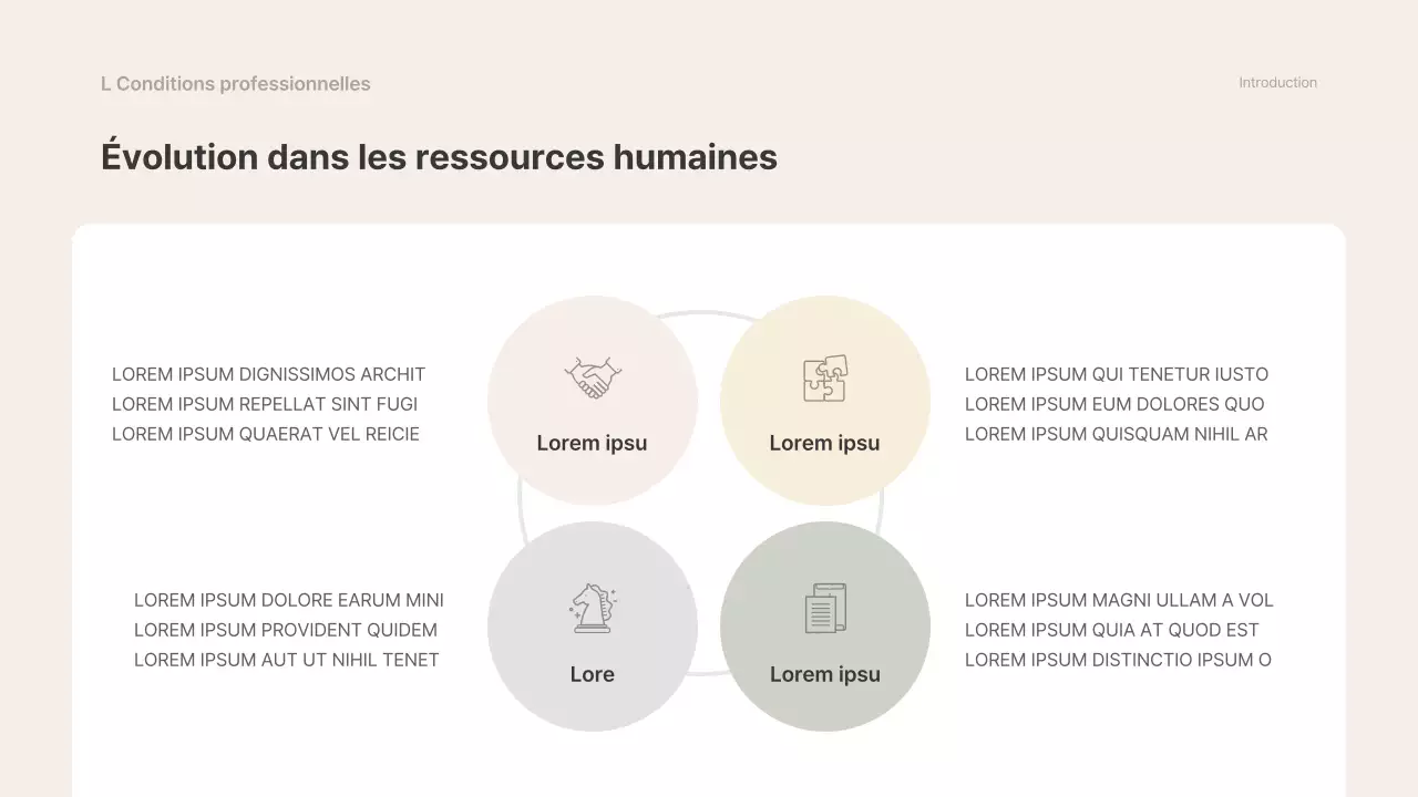 Beige et gris, simple matériel de cours d'initiation à l'emploi de titulaire