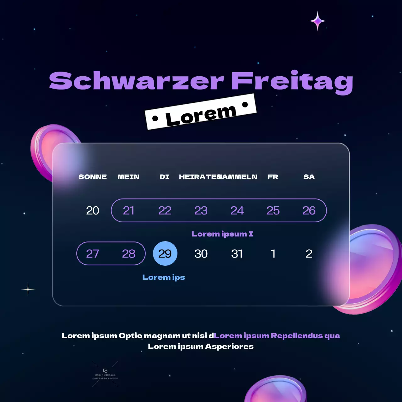 Werben Sie für Ihr Black Friday-Event im lila und neonfarbenen Cyberpunk-Stil