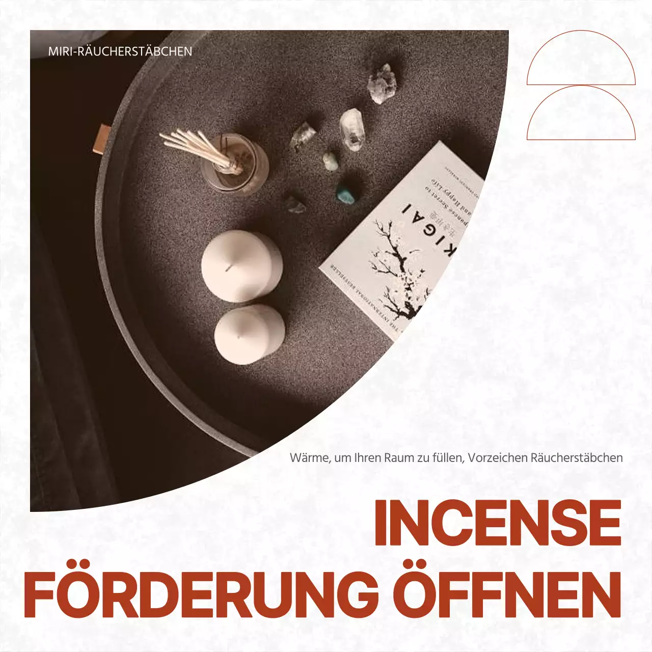 Trendige Fördermittelanzeige in Rot und Weiß