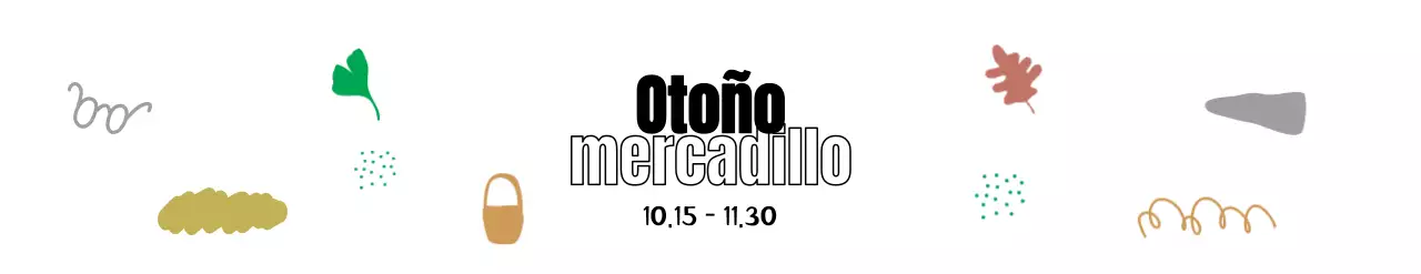 Un mercadillo estacional de ilustraciones vintage