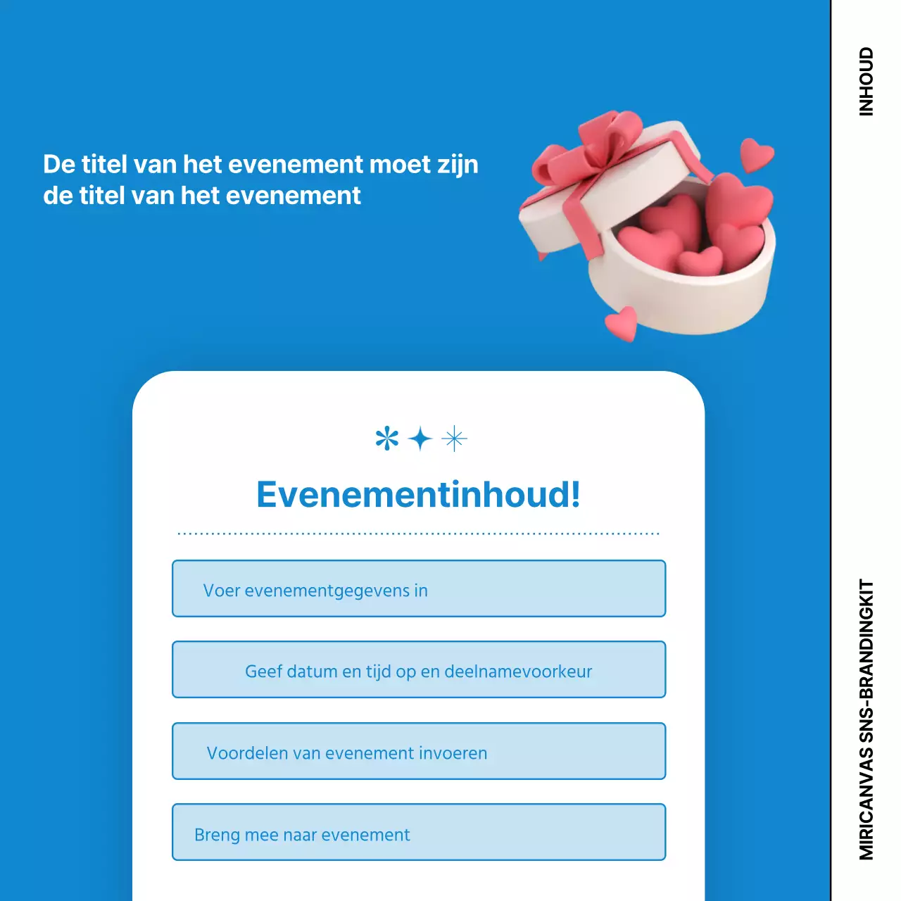 Promoot je zero-waste merk met leuke afbeeldingen op een blauwe achtergrond