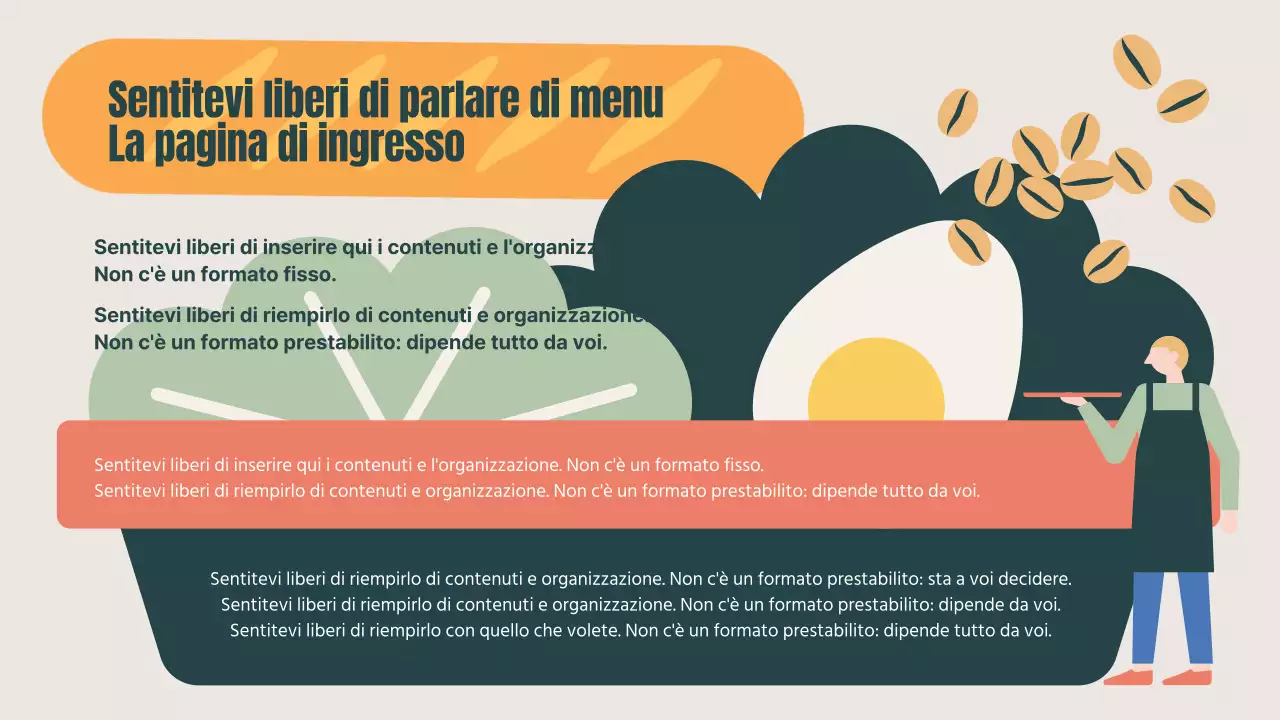 Promuovete il vostro caffè con un tocco di kaki e arancione