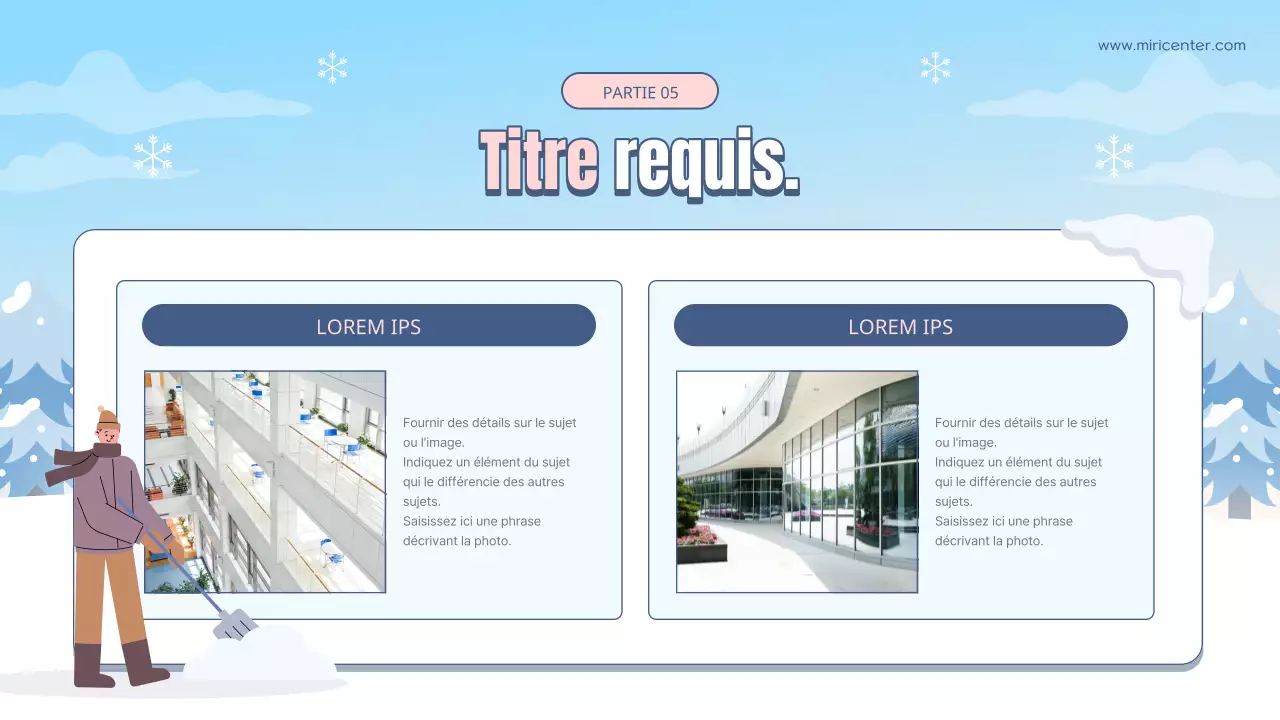 Guide de formation des volontaires pour les vacances d'hiver en bleu clair et blanc naturel