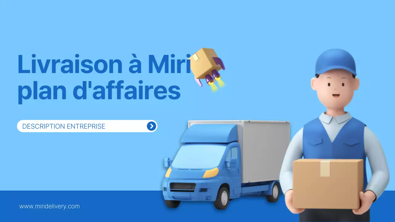 Un plan d'affaires logistique simple en bleu