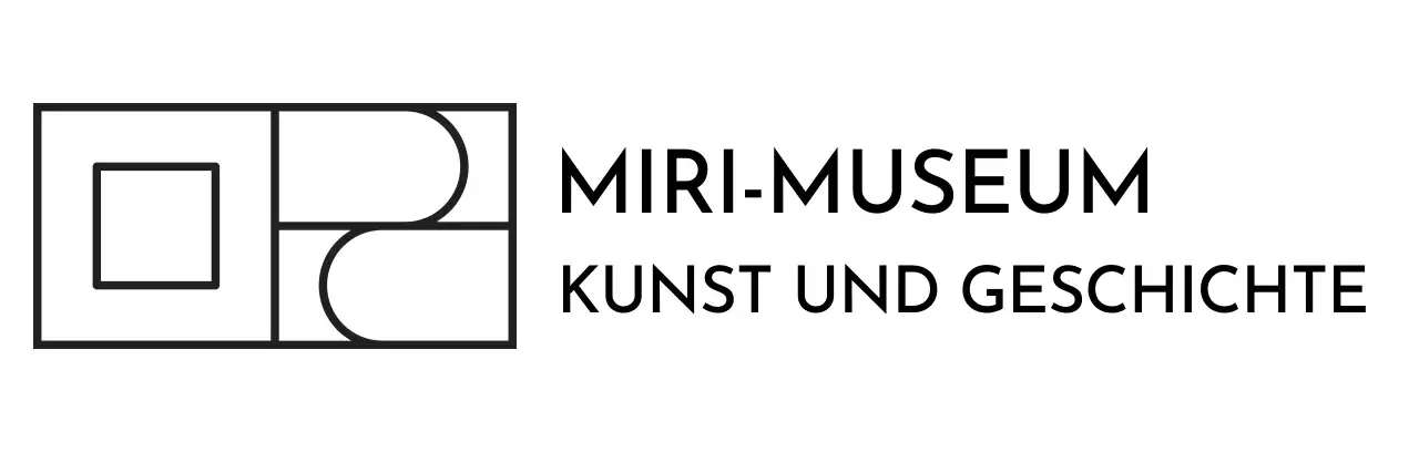 Markenlogo mit einem Kunstgalerie-Konzept