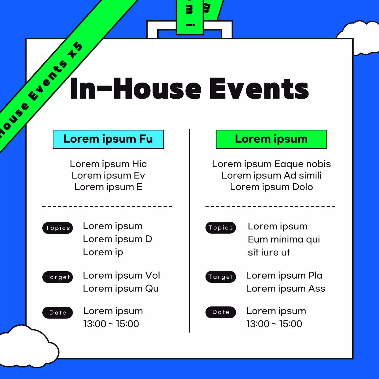 Blue Modern Job Training Promotion Instagram Carousel