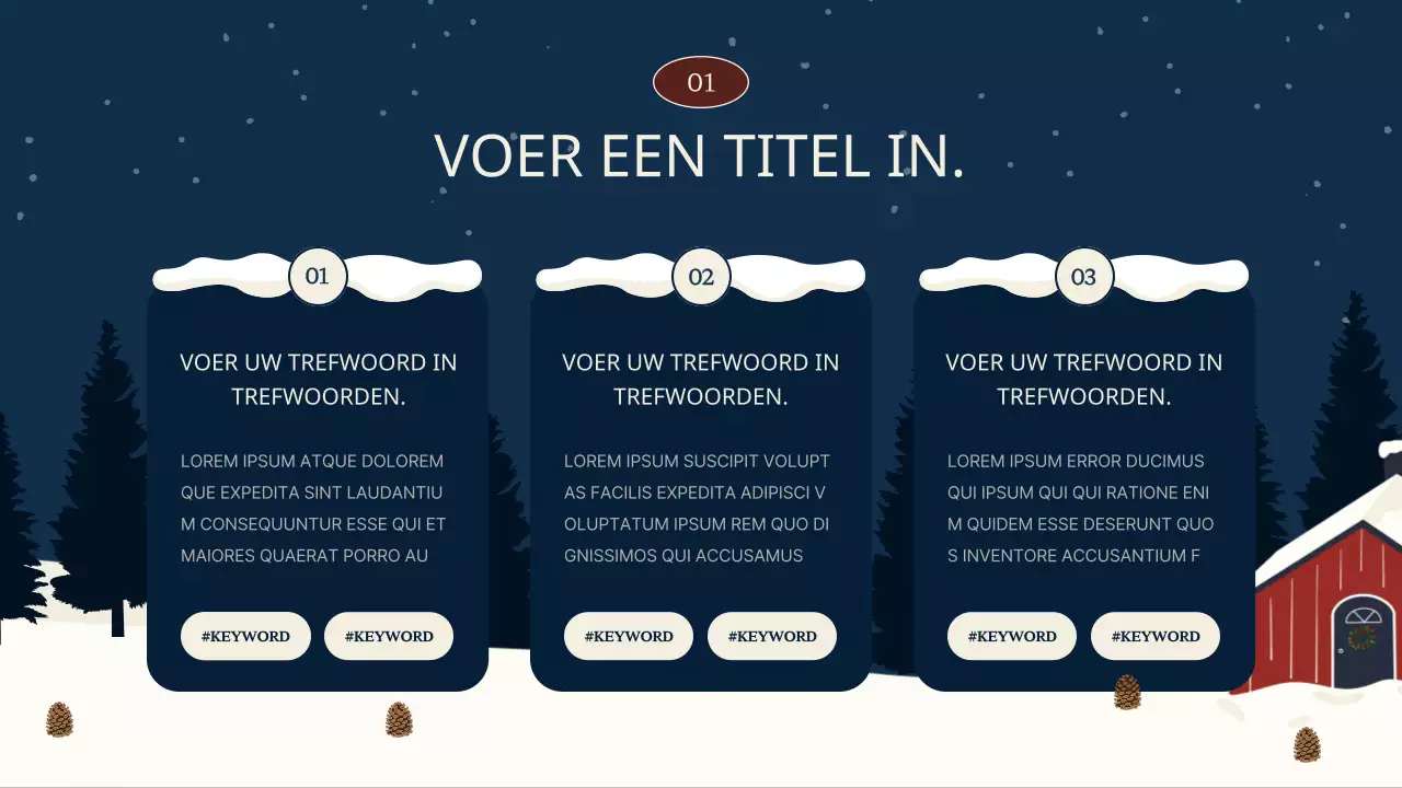 Marineblauw en rood trainingsmateriaal voor het outreach centre