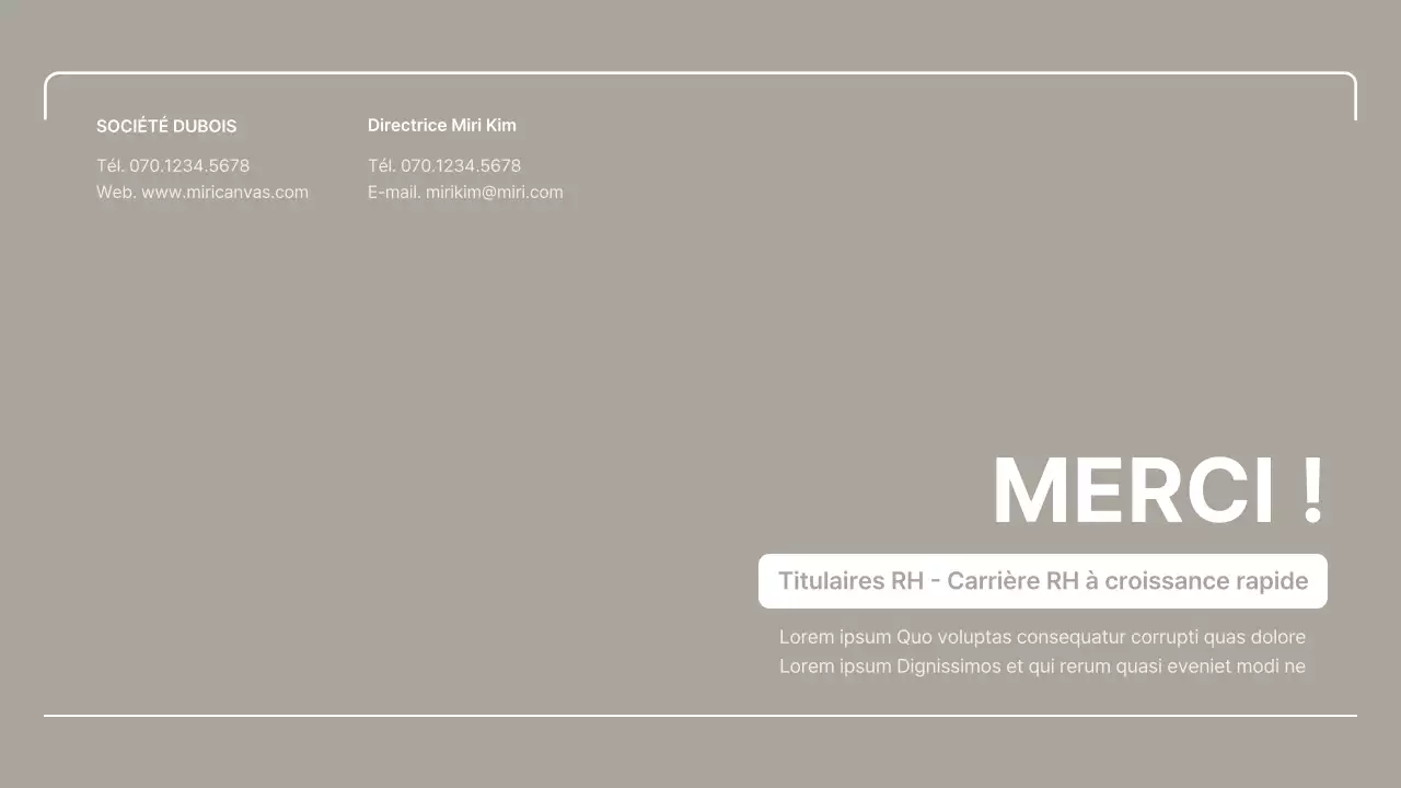 Beige et gris, simple matériel de cours d'initiation à l'emploi de titulaire