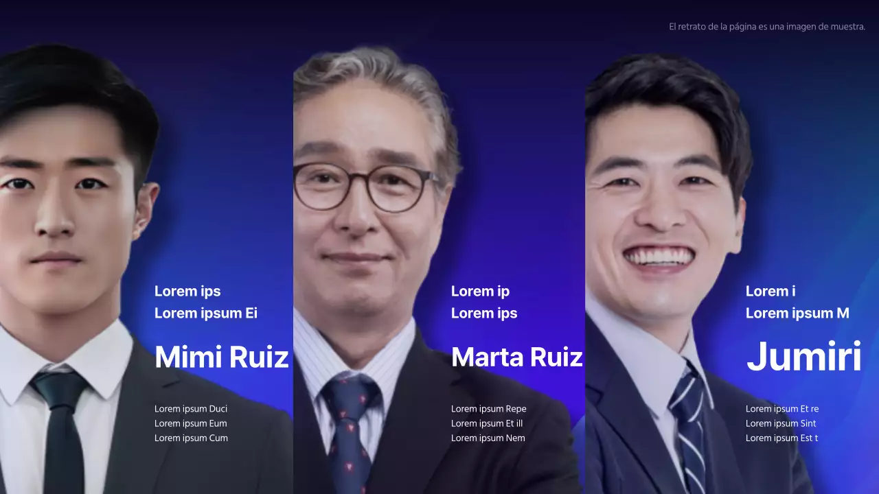 Descripción sencilla de una conferencia con fondo morado