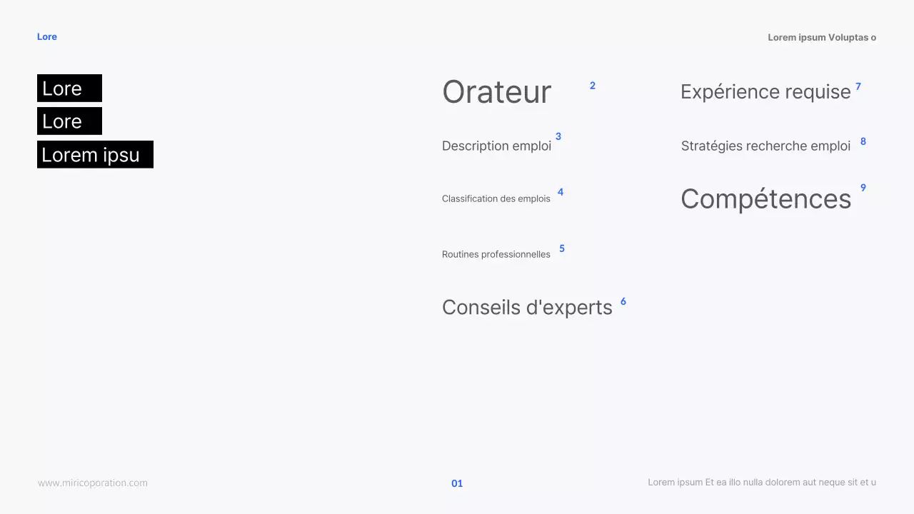 Supports de cours sur les carrières modernes en ressources humaines en bleu et noir