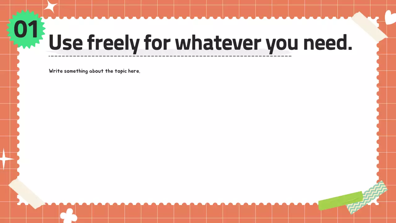 Orange Minimal Template Presentation