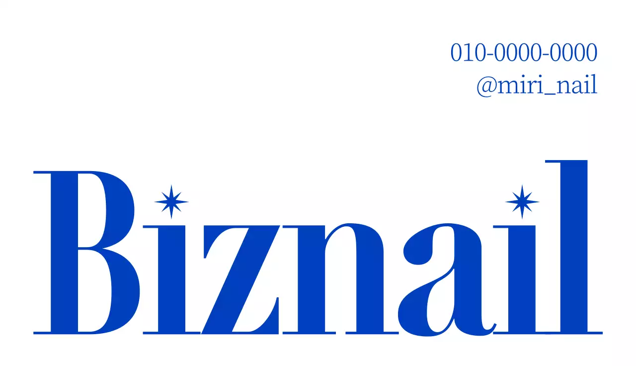 Undian Acara Toko Kuku Kecantikan dengan Latar Belakang Biru