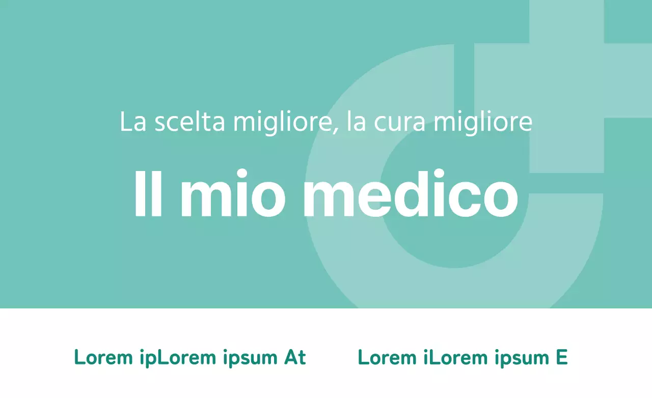 Logo del marchio per un ospedale in menta