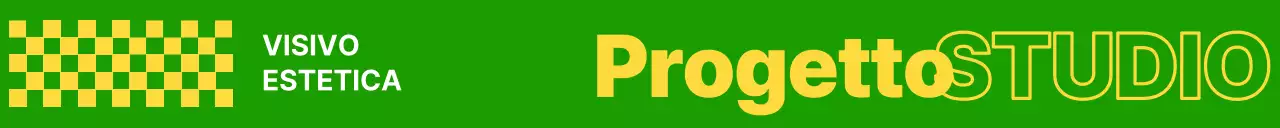 Studio di design con motivi alla moda in giallo