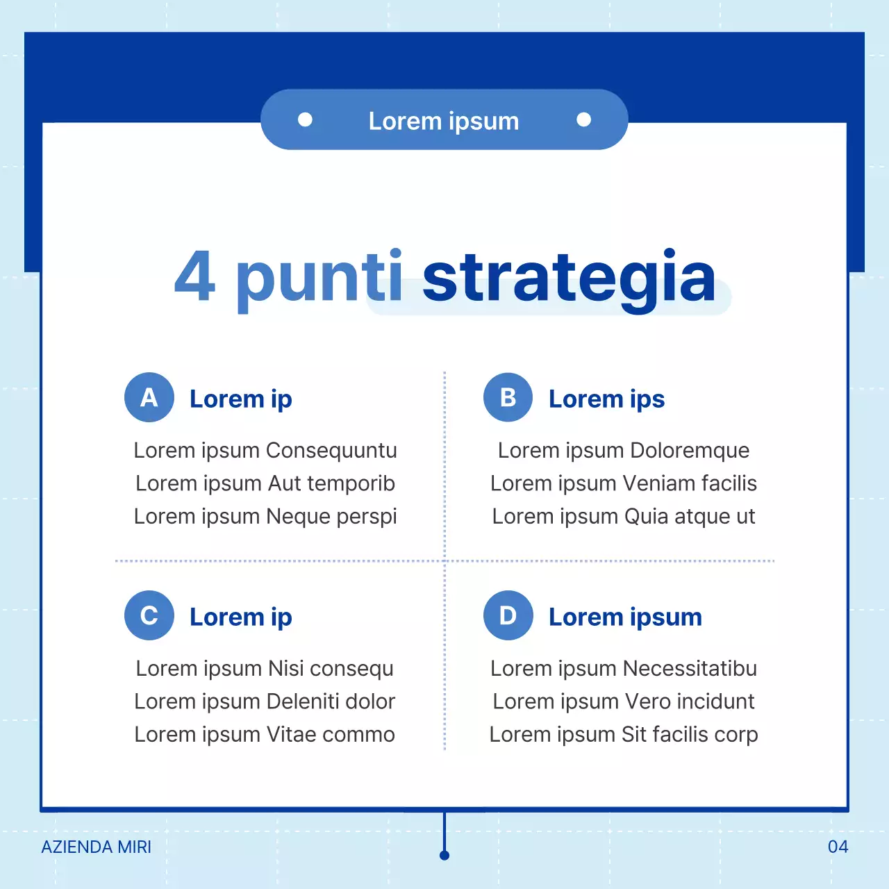Semplice illustrazione di consulenza aziendale blu e azzurra per la formazione
