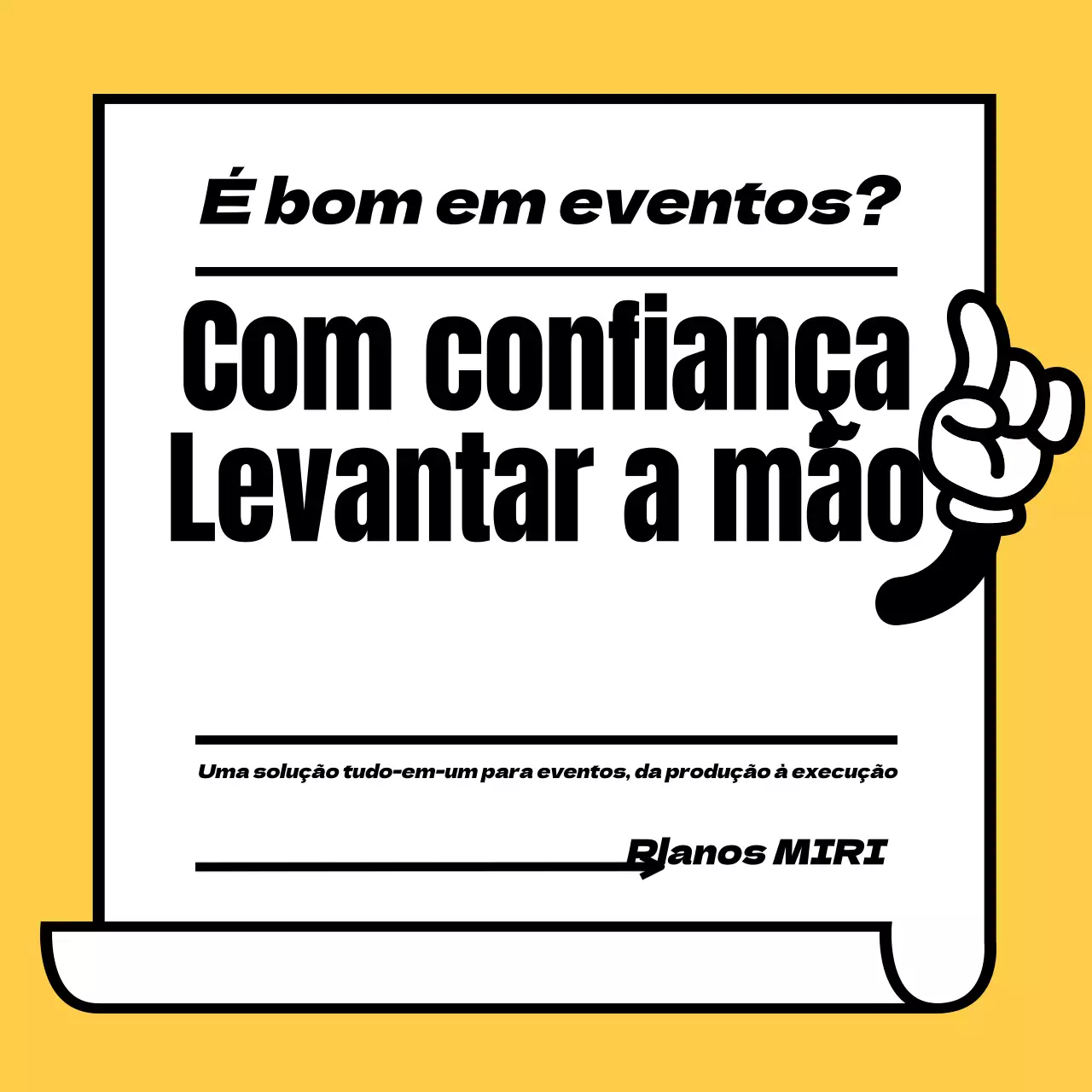 Promover um vendedor de eventos simples a amarelo e preto