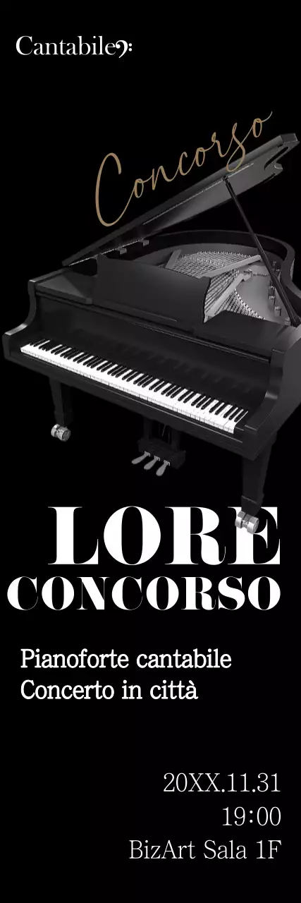Promuovere un concorso per una scuola di pianoforte di alto livello a Blacktone.
