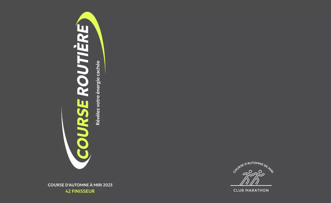 Une conception marathonienne épurée avec des illustrations