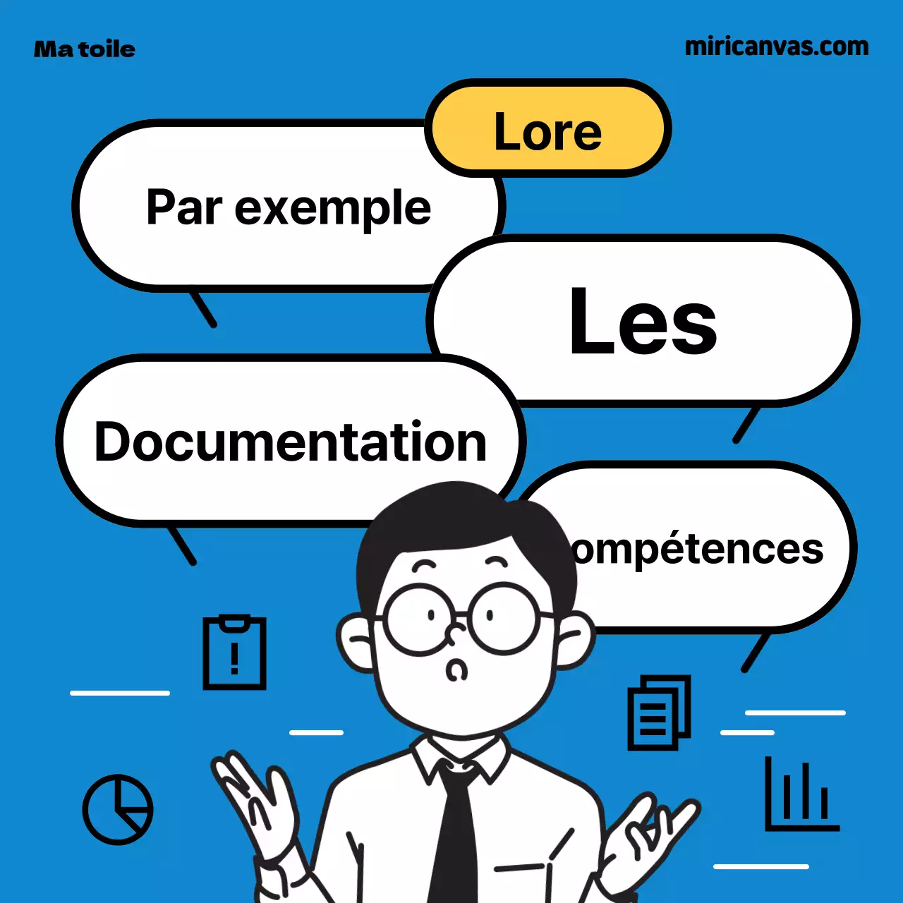 Une introduction simple à l'écriture, en bleu et jaune, pour les étudiants de première année.