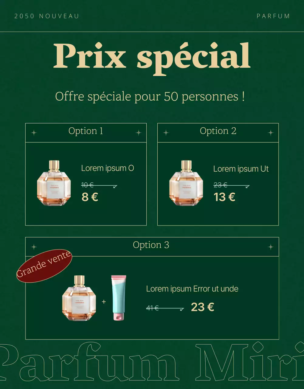 Promouvoir un parfum de Noël vert et luxueux