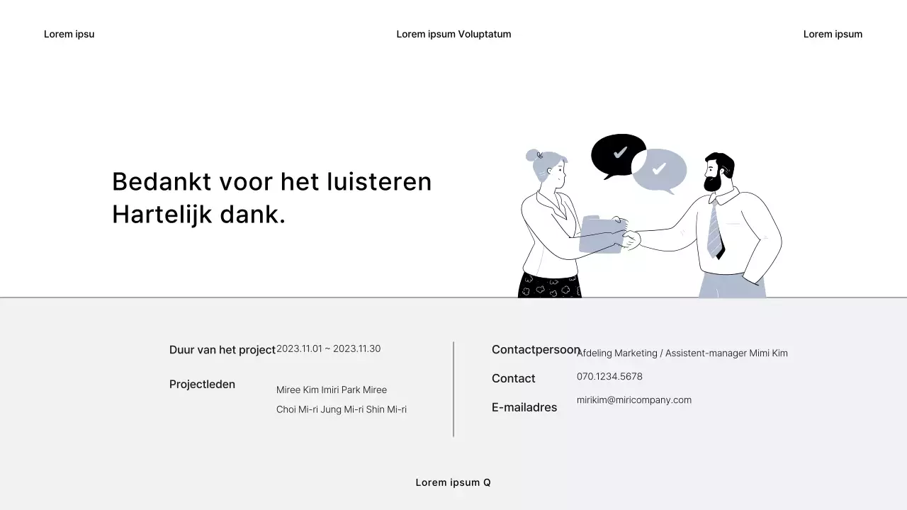 Eenvoudige zakelijke rapporten in grijs en zwart