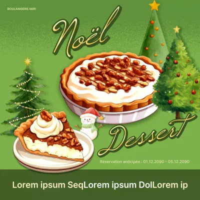 Promouvoir le vert, les desserts de vacances vintage