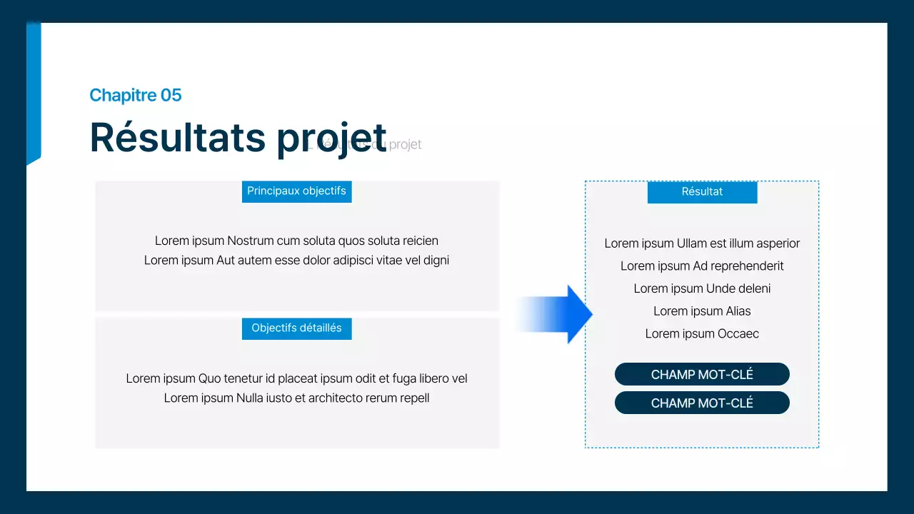 Plan d'affaires simple d'un employé de bureau en bleu et bleu marine
