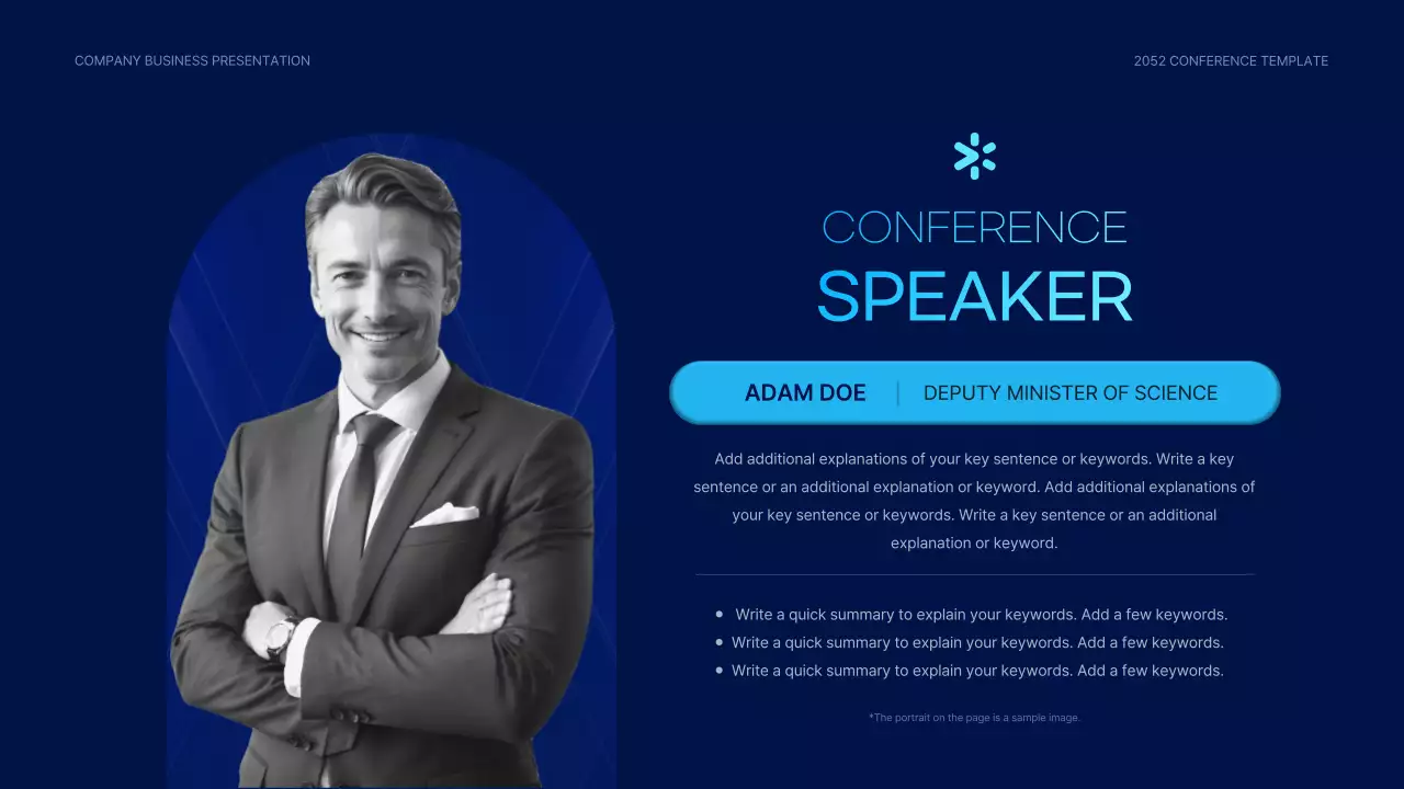 블루 모던 비즈니스 발표 프레젠테이션