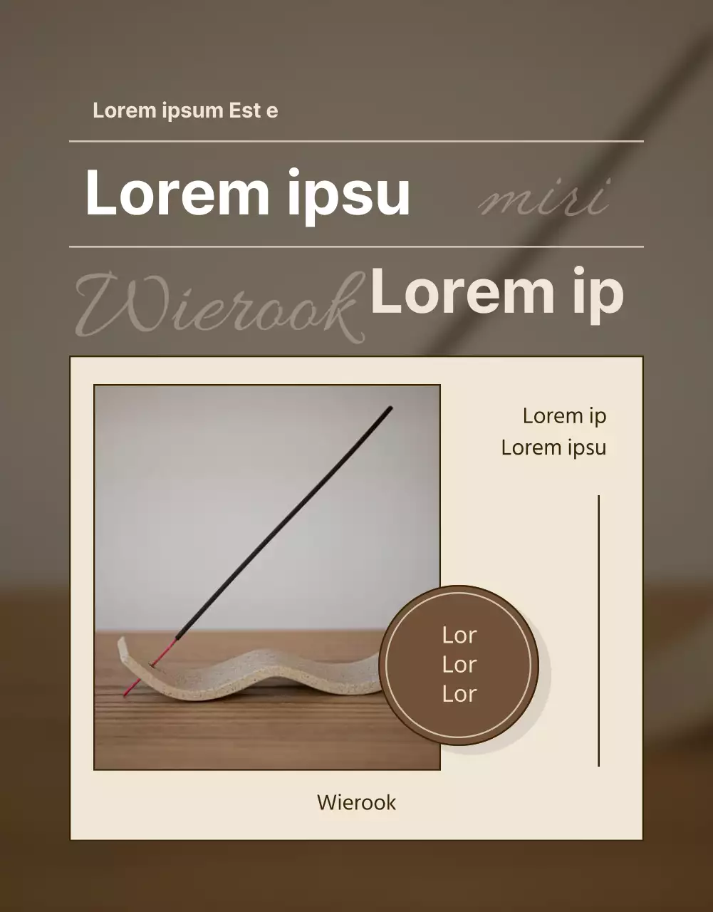 Een eenvoudig beige en bruin stimulerend financieringsveld