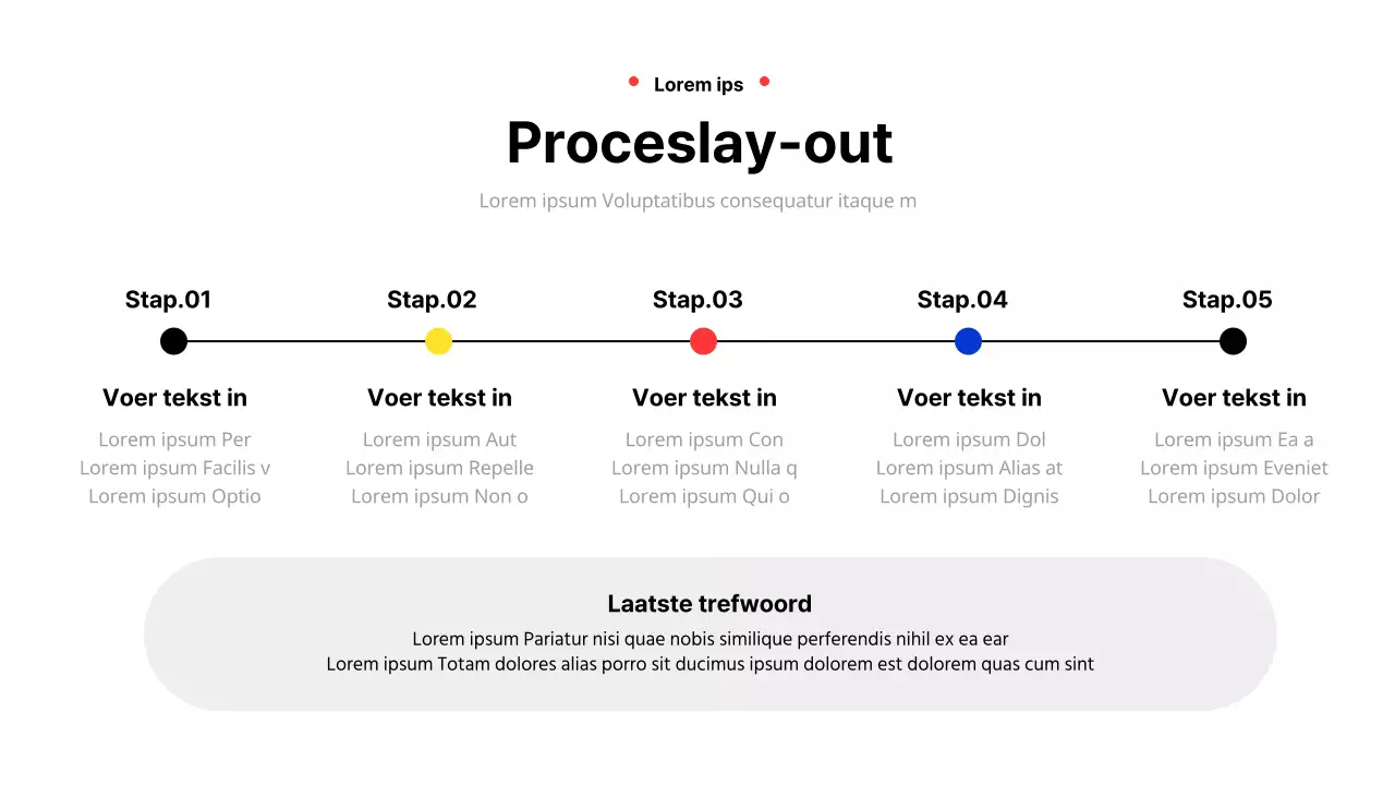 Geometrisch zakelijk rapport in geel en rood