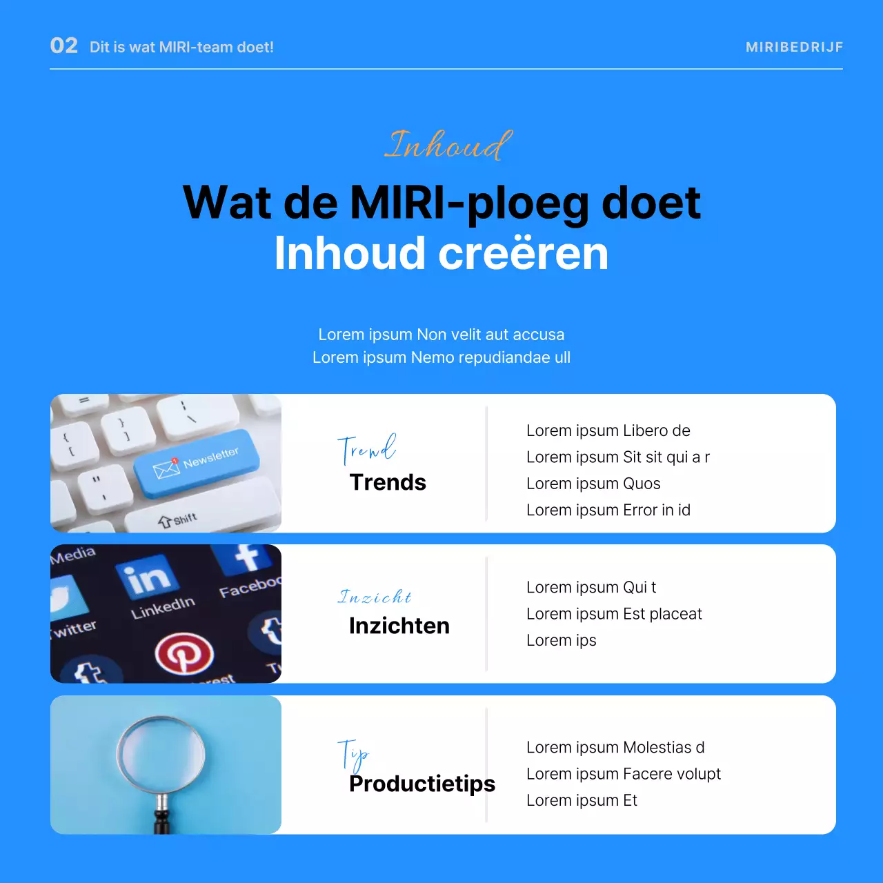 Minimalistische blauwe en oranje vacatures om carrièremogelijkheden te promoten