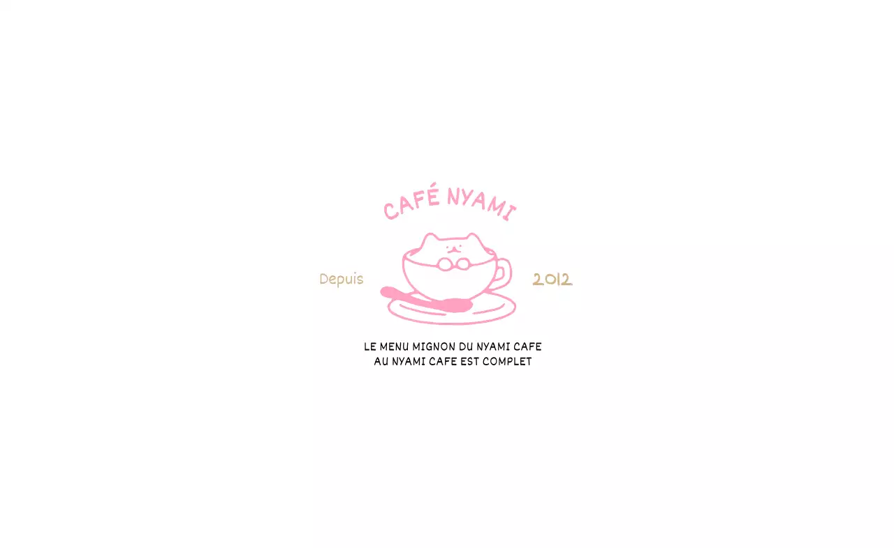 Collection de menus illustrés colorés et mignons de cafés dessert