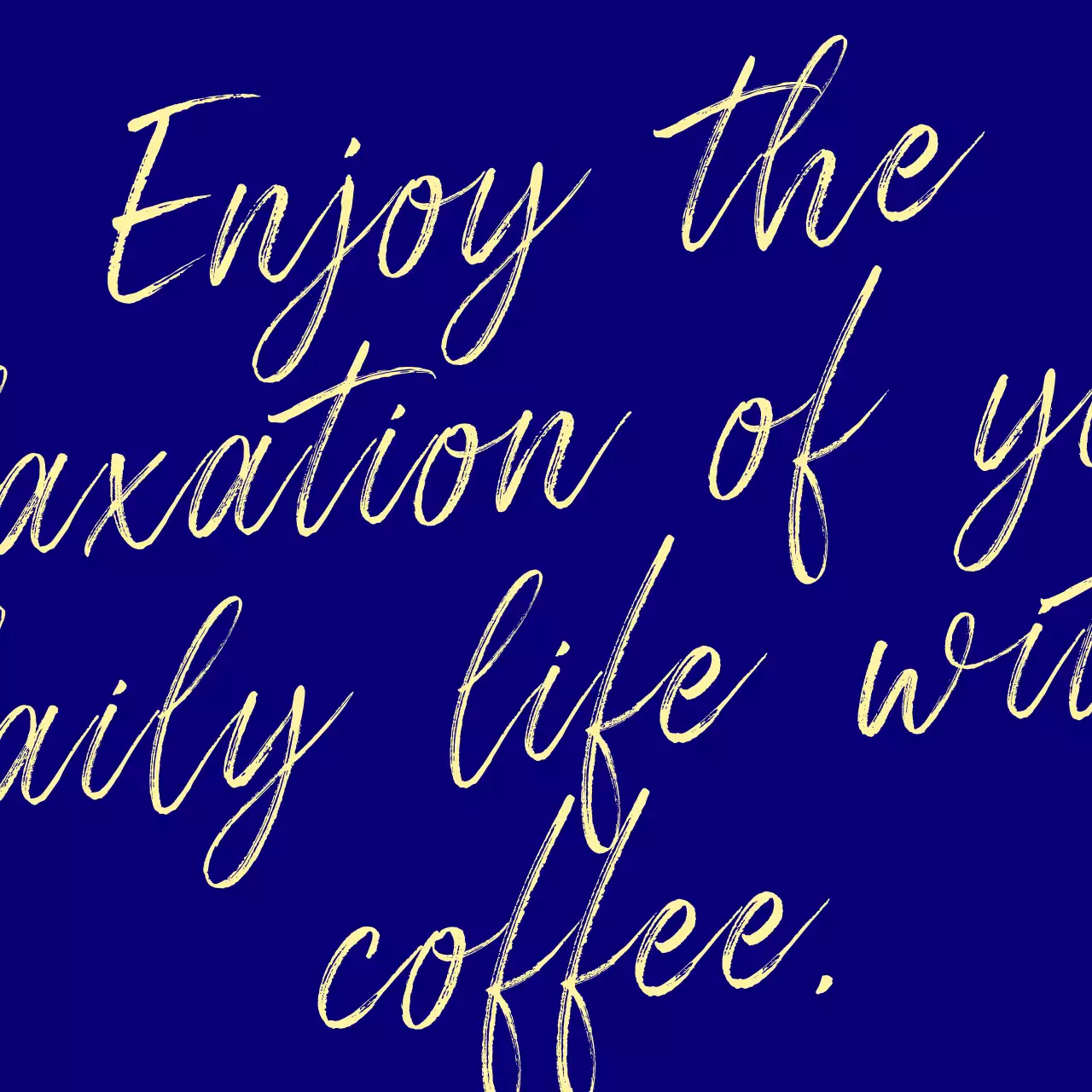 레터링 타이포그래피 컨셉의 커피 하우스