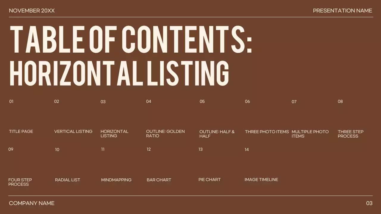 Presentasi Panduan Minimalis Brown