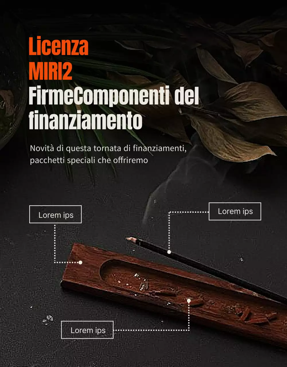 Una guida vintage al finanziamento degli incentivi con accenti arancioni