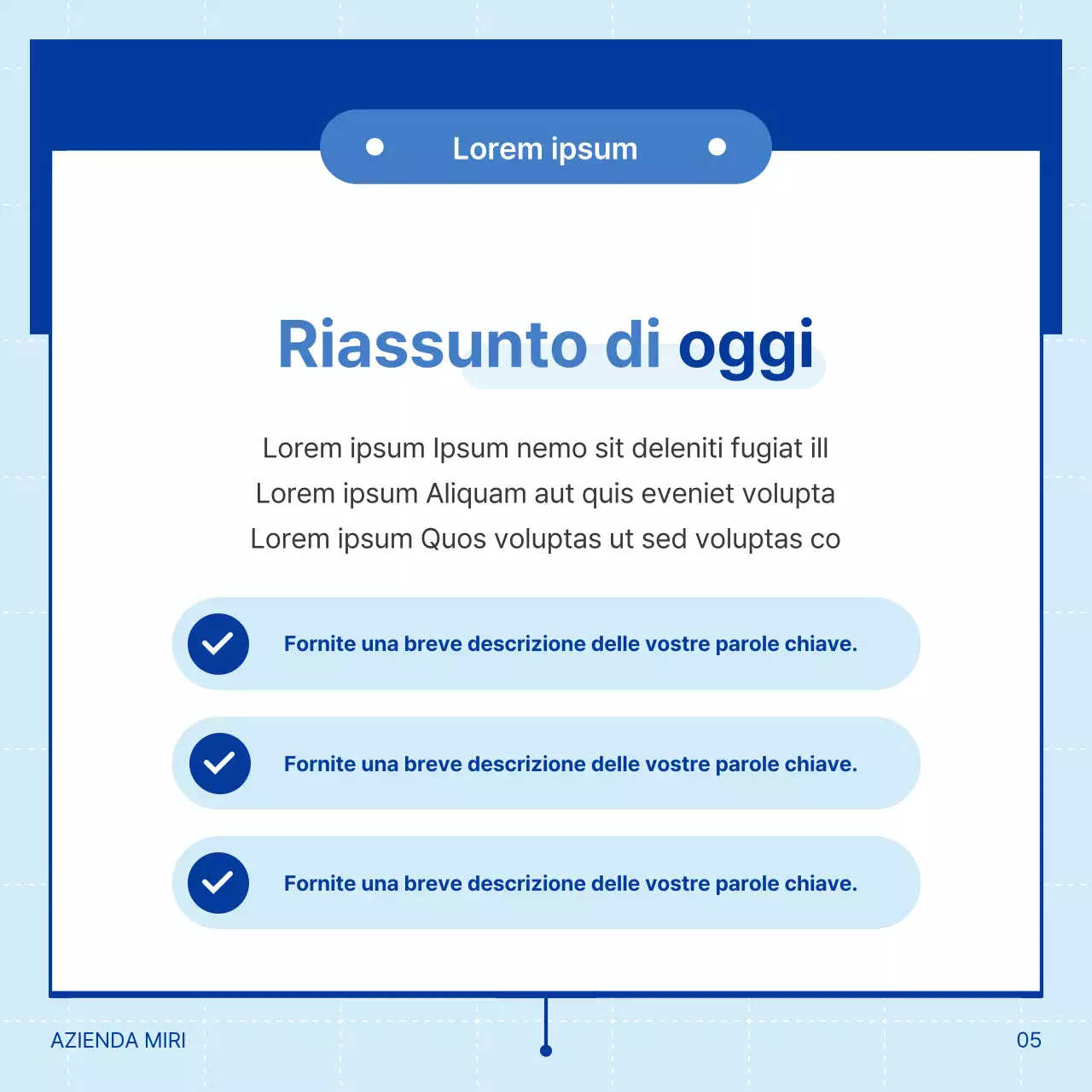 Semplice illustrazione di consulenza aziendale blu e azzurra per la formazione