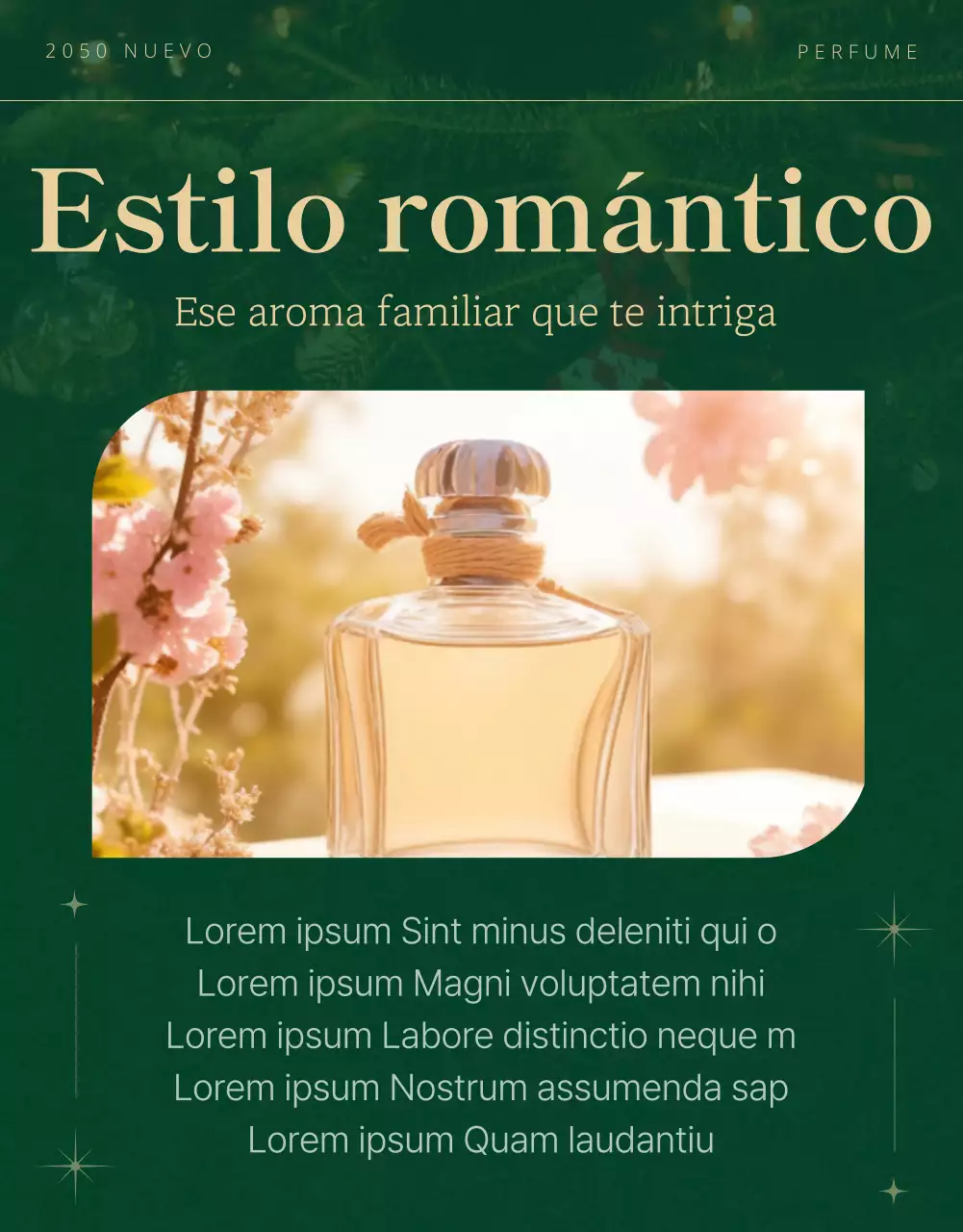 Promueve una fragancia navideña verde y lujosa