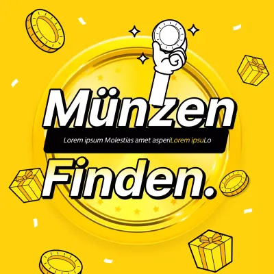 Bewerben Sie Ihre Homepage mit einem Knall in Gelb und Schwarz