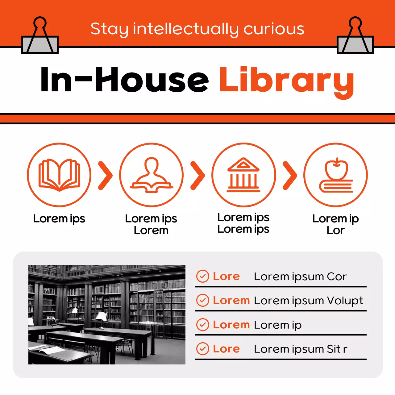 Orange Modern Training Promotion Instagram Carousel