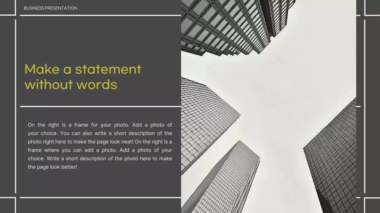 그레이 모던 비즈니스 프레젠테이션