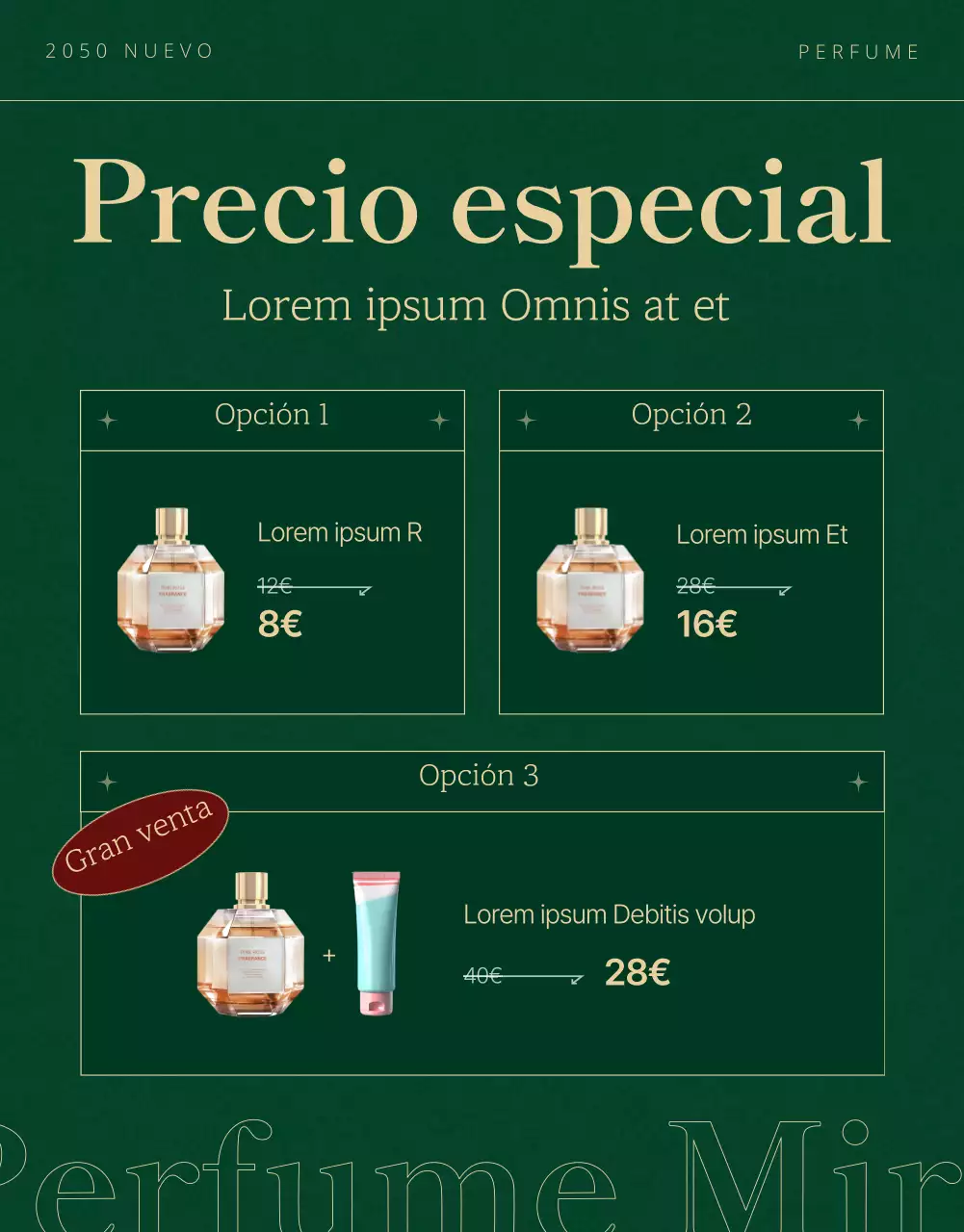 Promueve una fragancia navideña verde y lujosa