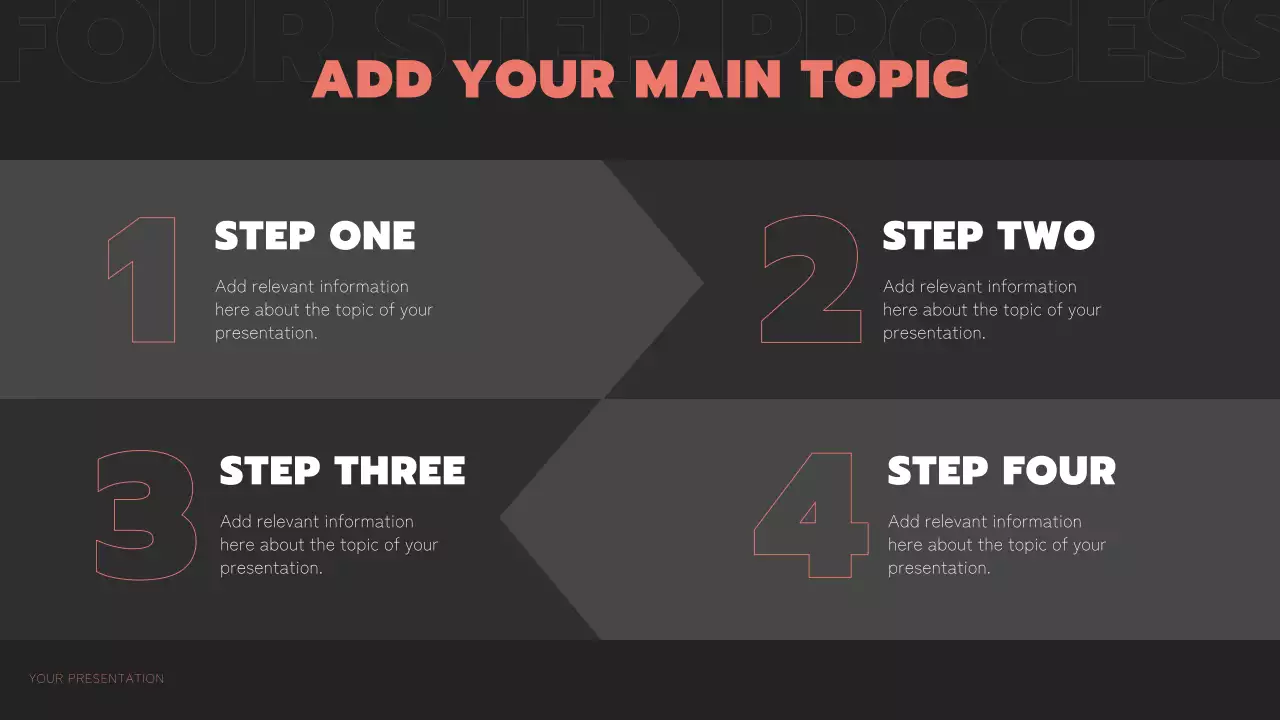 검은색과 주황색의 모던한 다중 페이지 레이아웃 보고서