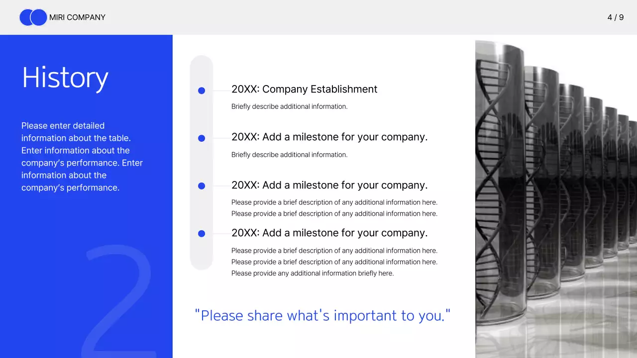 블루 모던 헬스케어 프리젠테이션