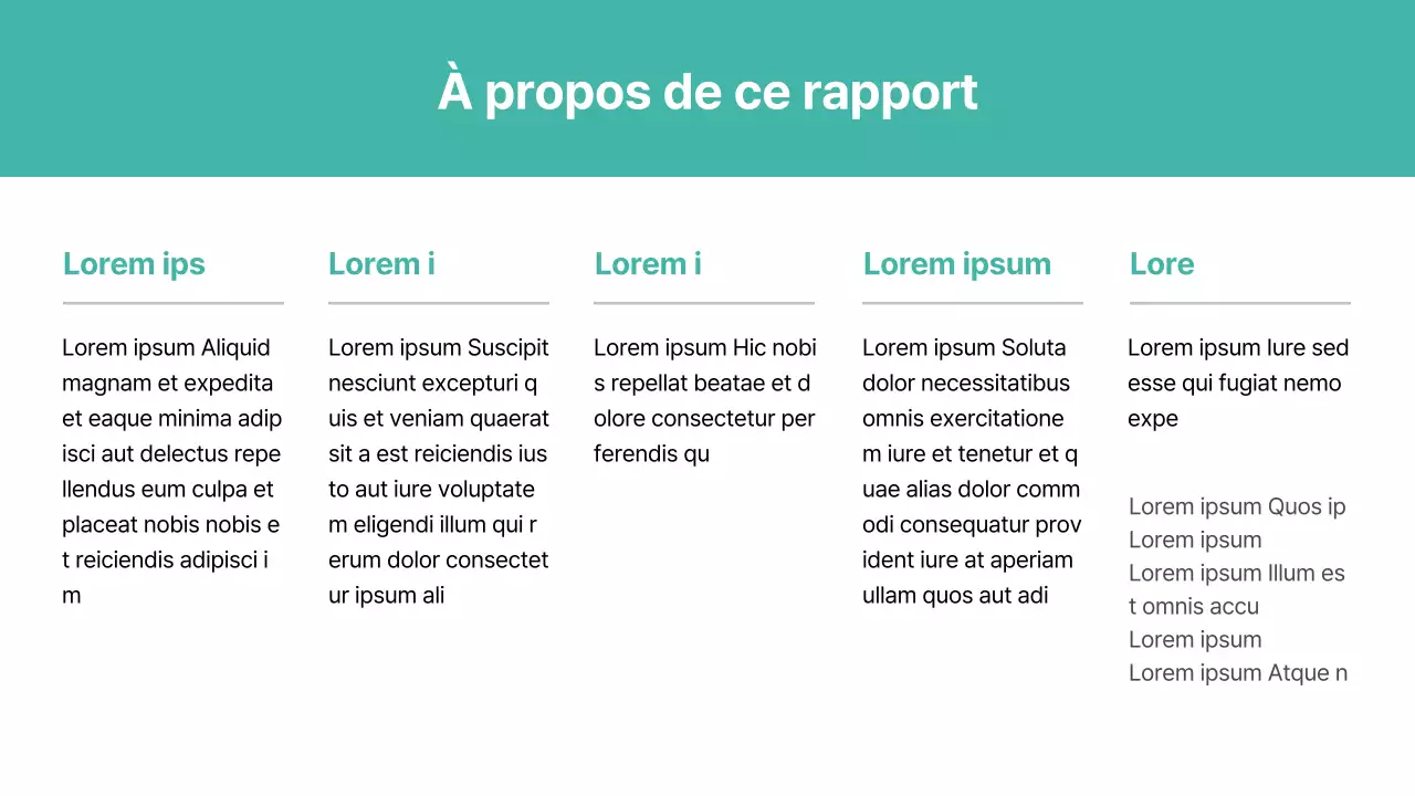 Une touche basique avec des accents de menthe Rapport ESG