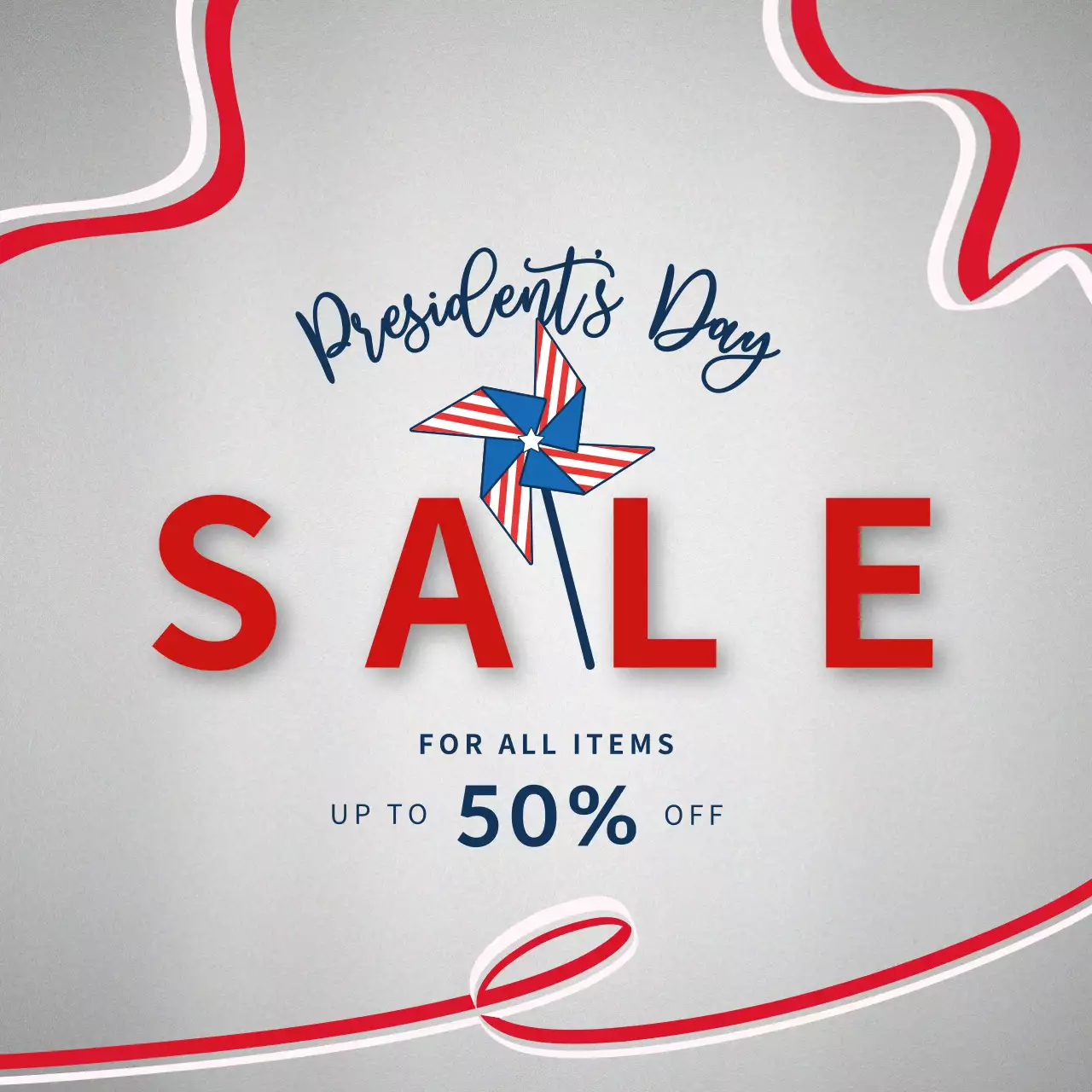 Red Modern Sale Promotion Social Media Post