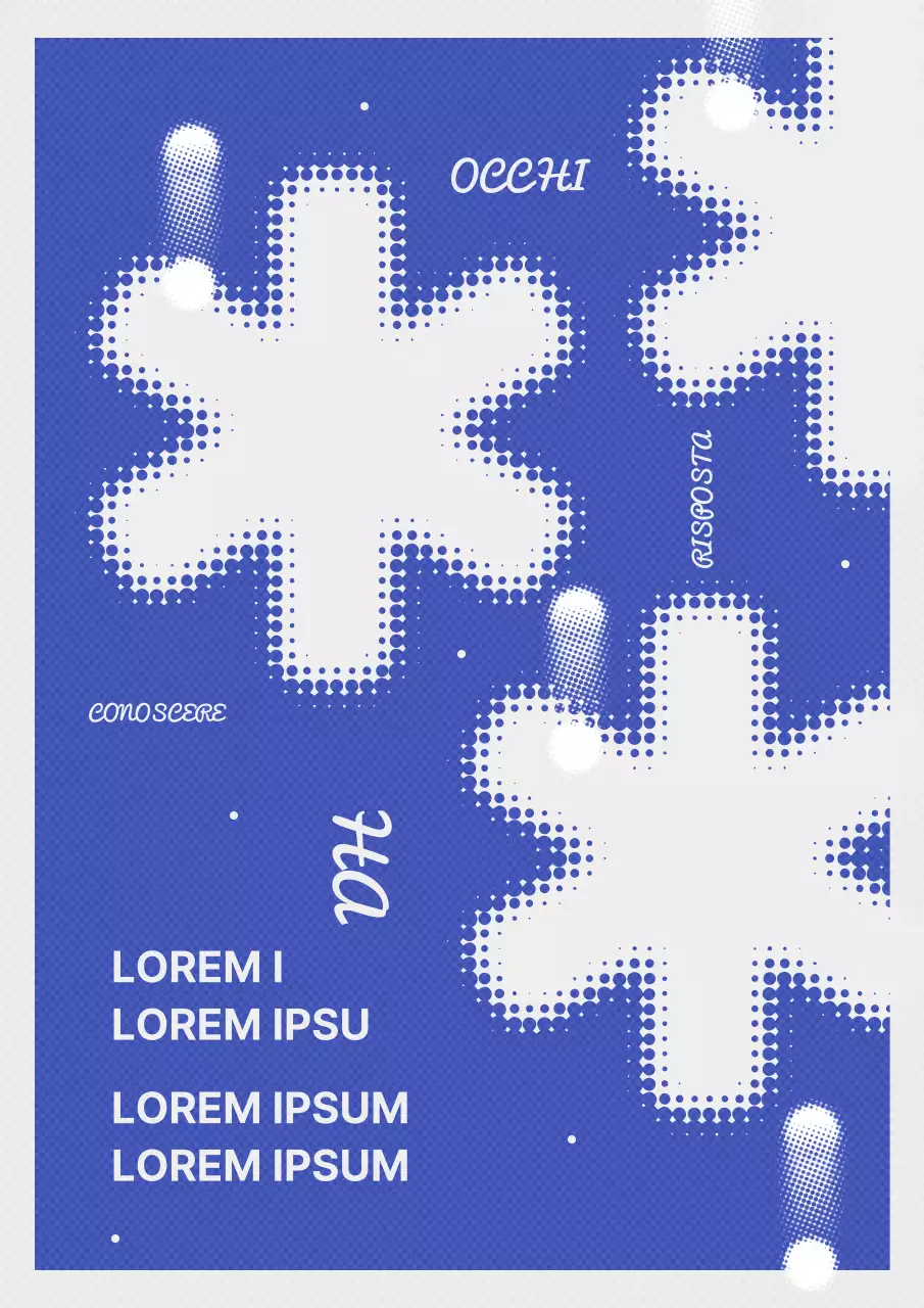 Promuovere regolari rappresentazioni di opere teatrali di tendenza in blu e grigio